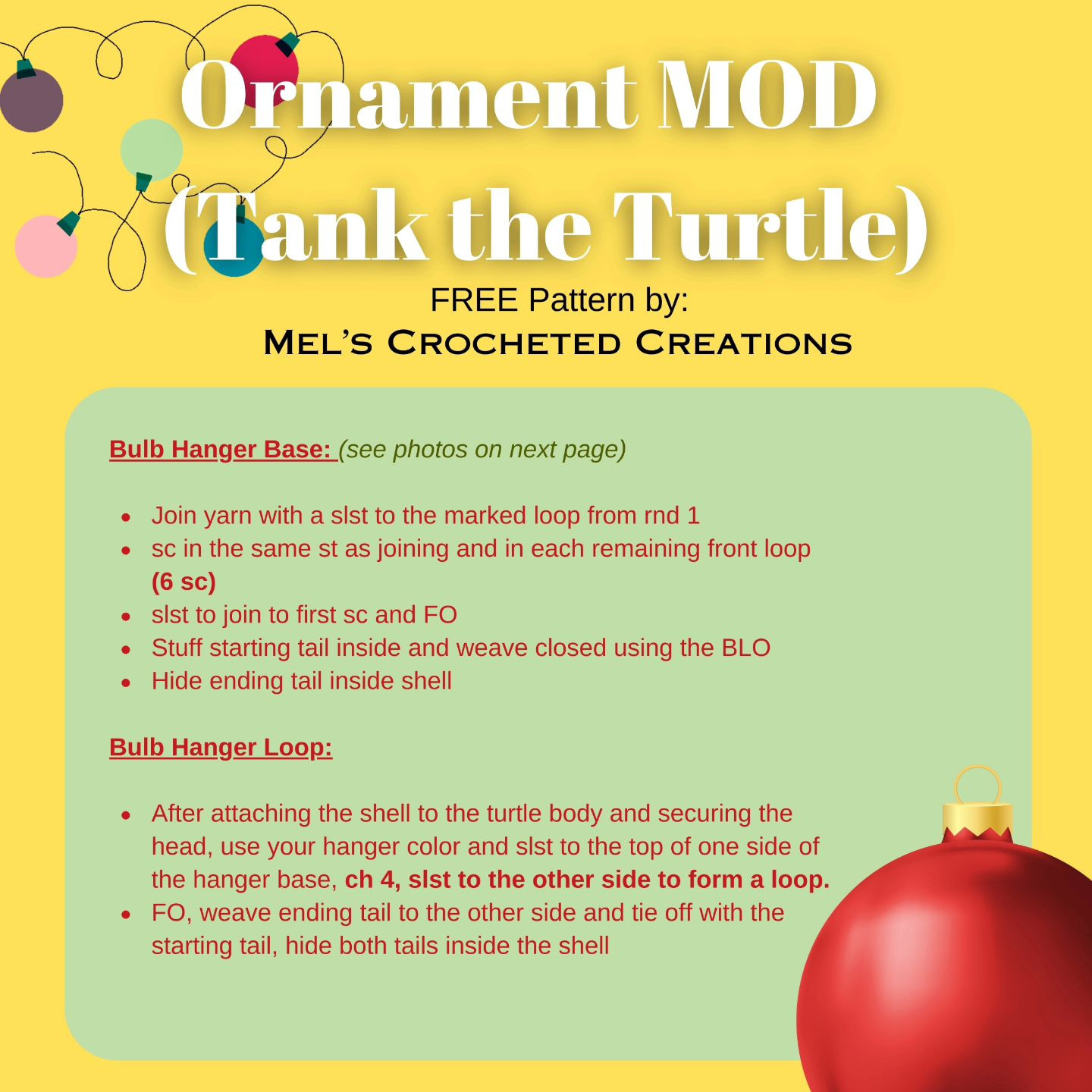 ORNAMENT MOD for Tank the Turtle.