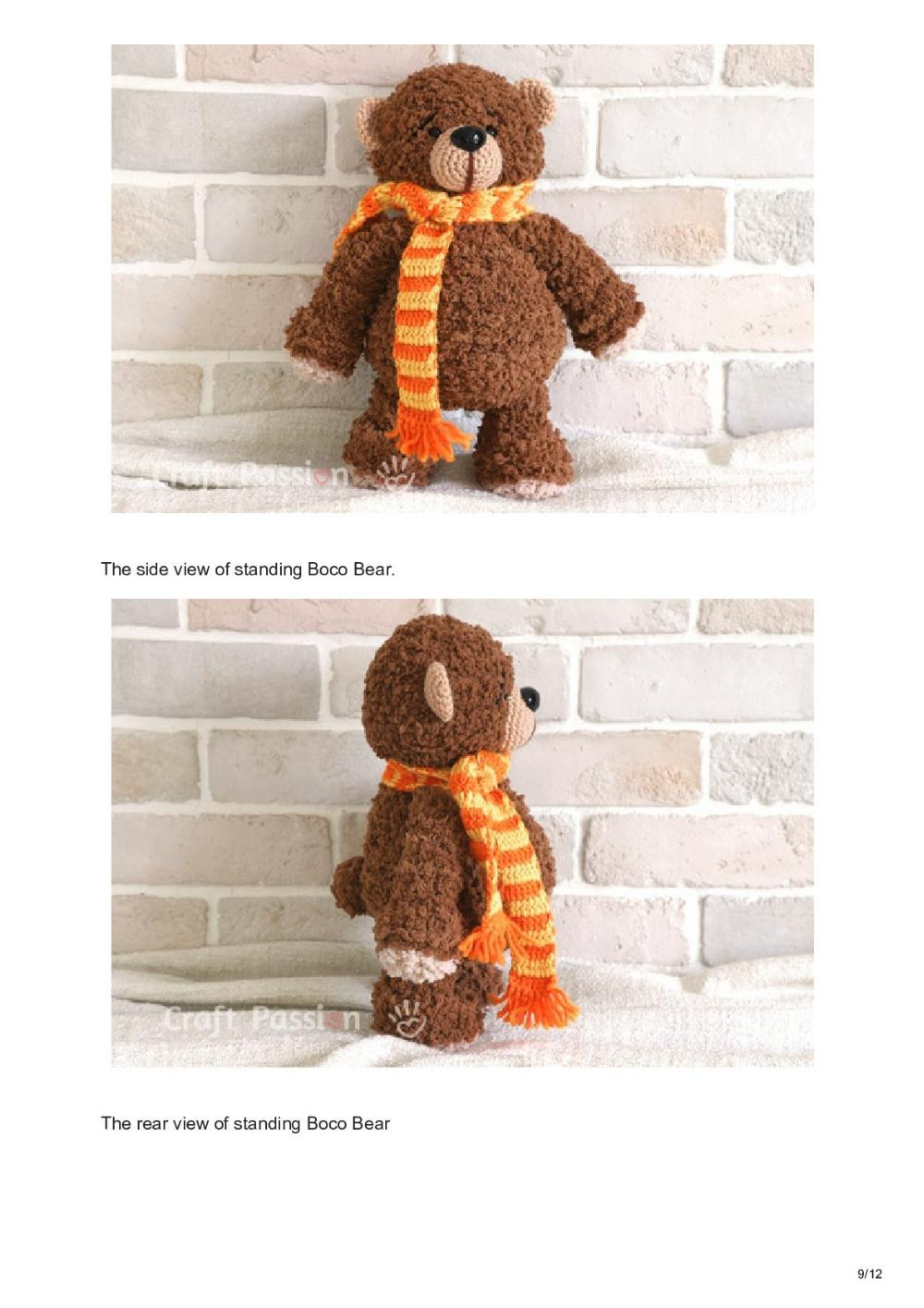 Page 2: Boco Bear Amigurumi Crochet Pattern