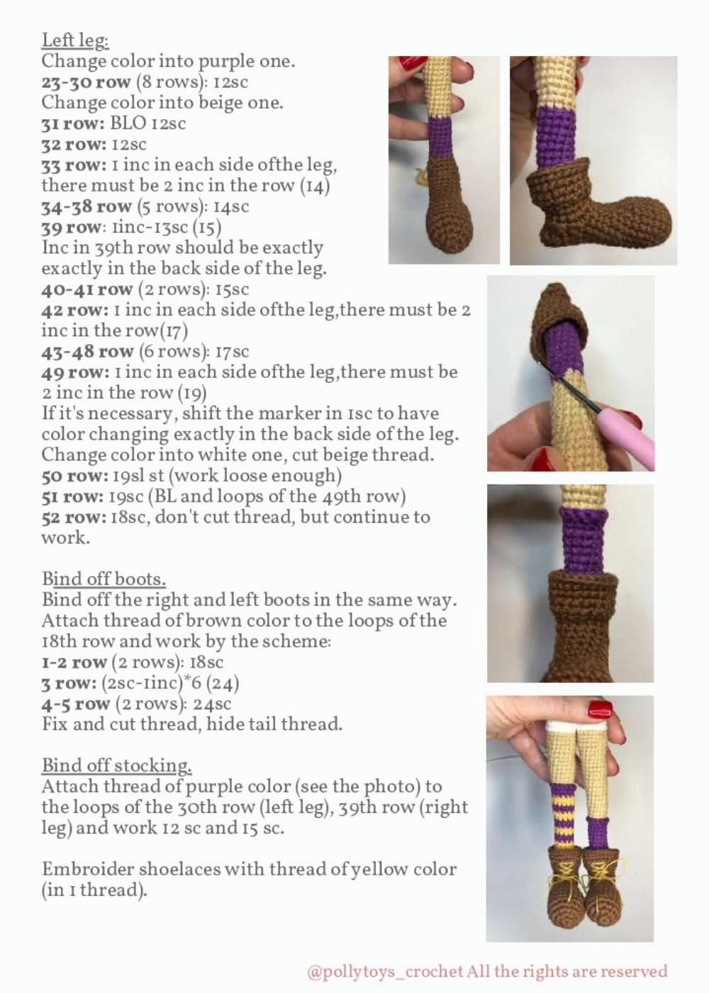 PATTERN CROCHET DOLL PIPPI