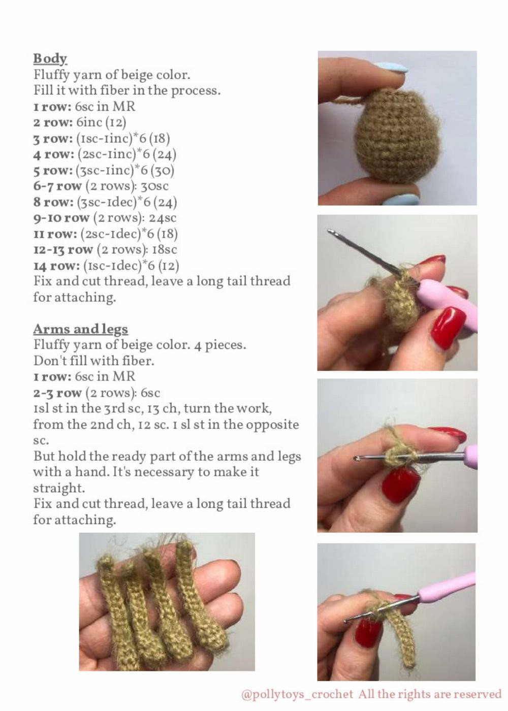 PATTERN CROCHET DOLL PIPPI