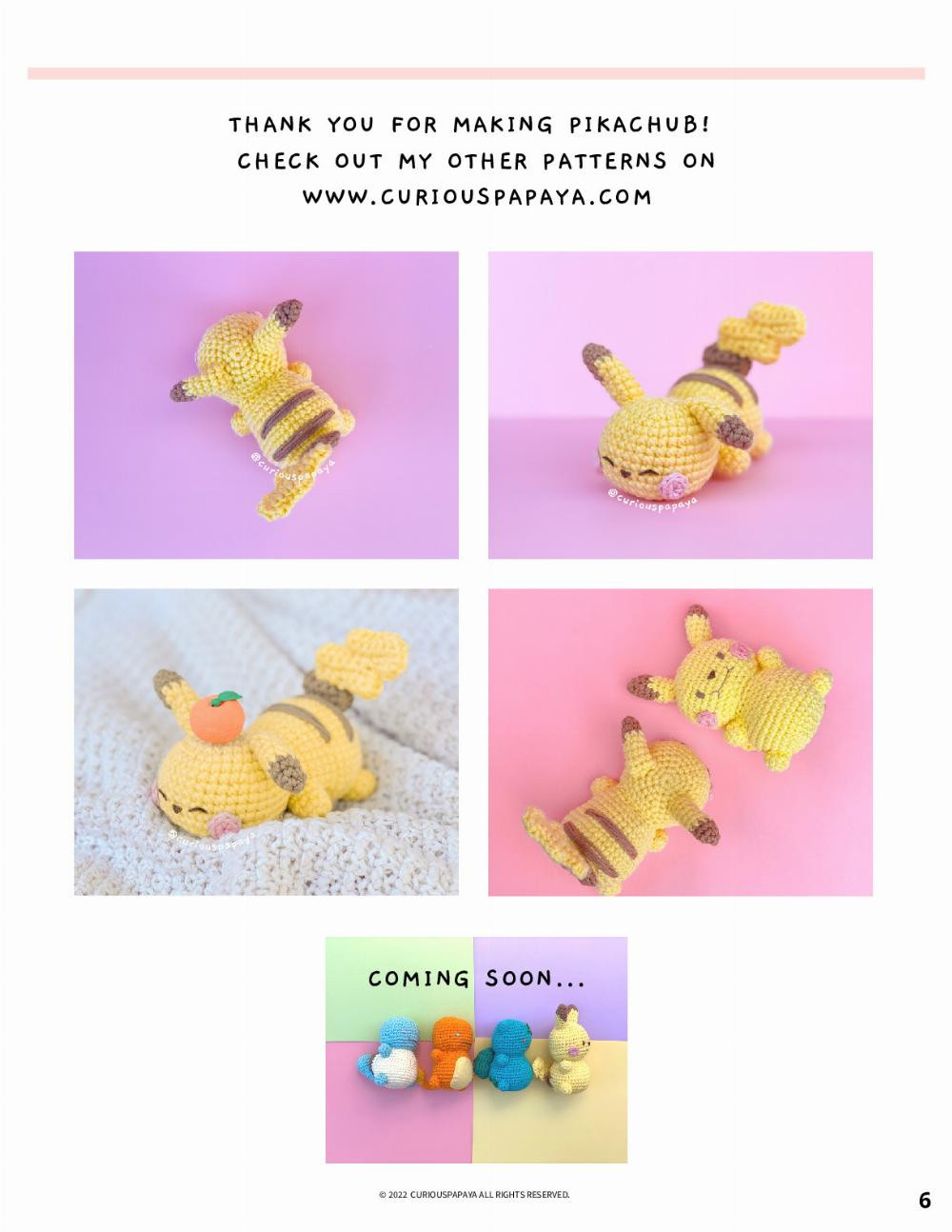 PIKACHUB CROCHET PATTERN