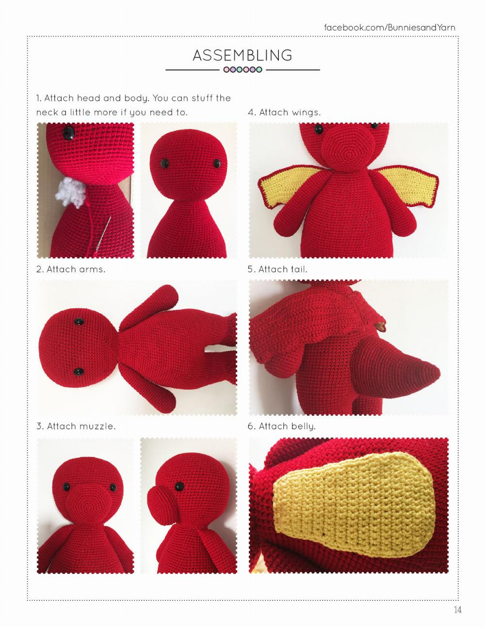 red Dragon Crochet Pattern