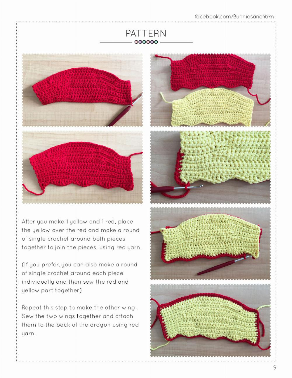 red Dragon Crochet Pattern