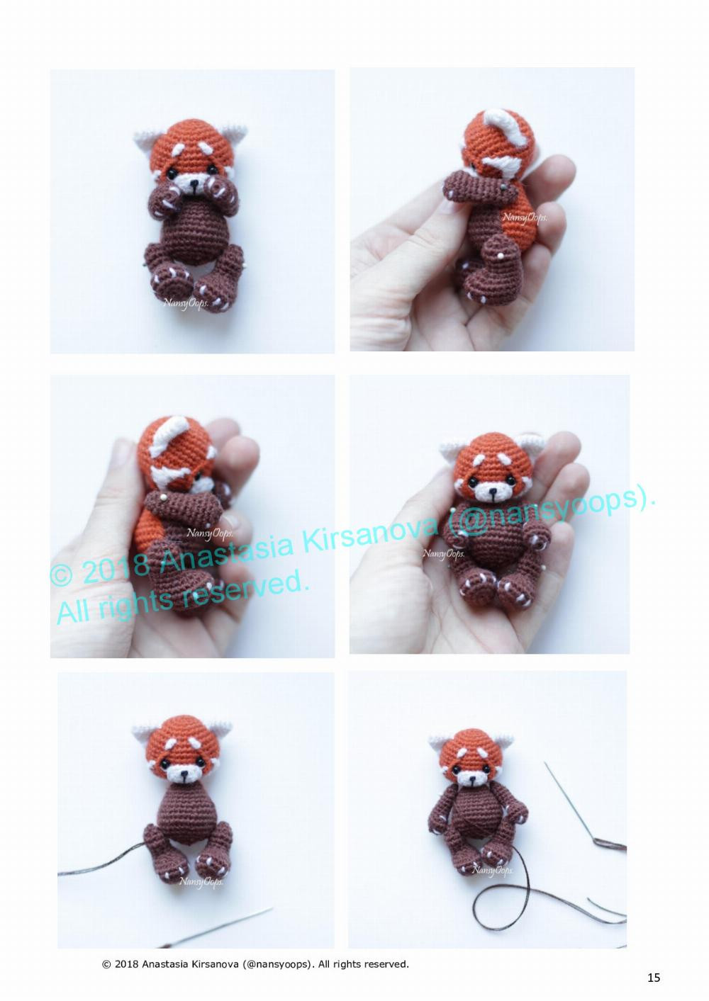 «Red Panda Spunky» Crochet pattern