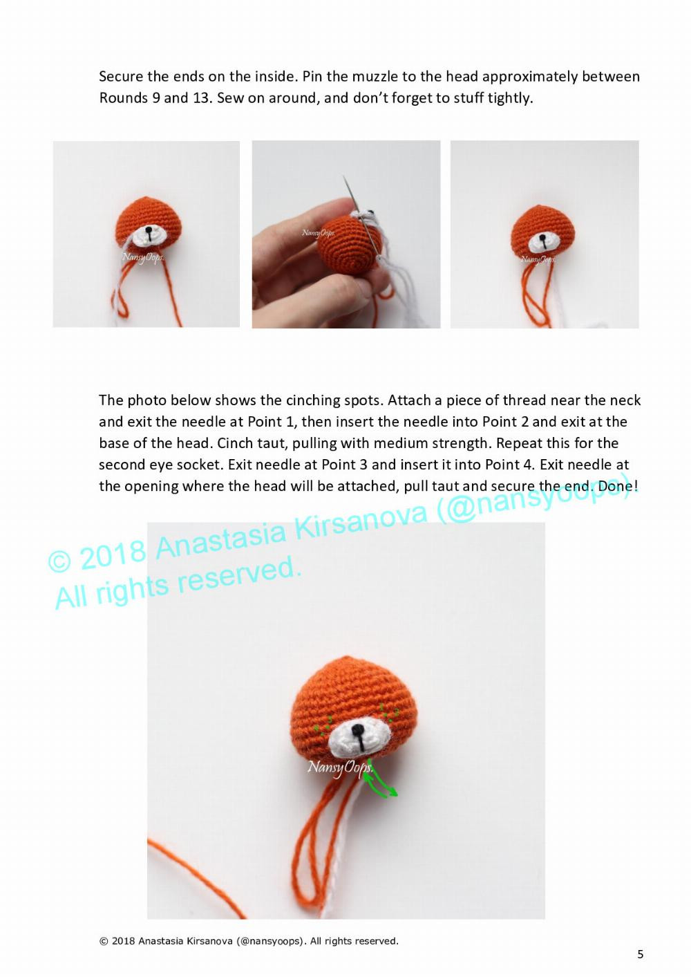 «Red Panda Spunky» Crochet pattern