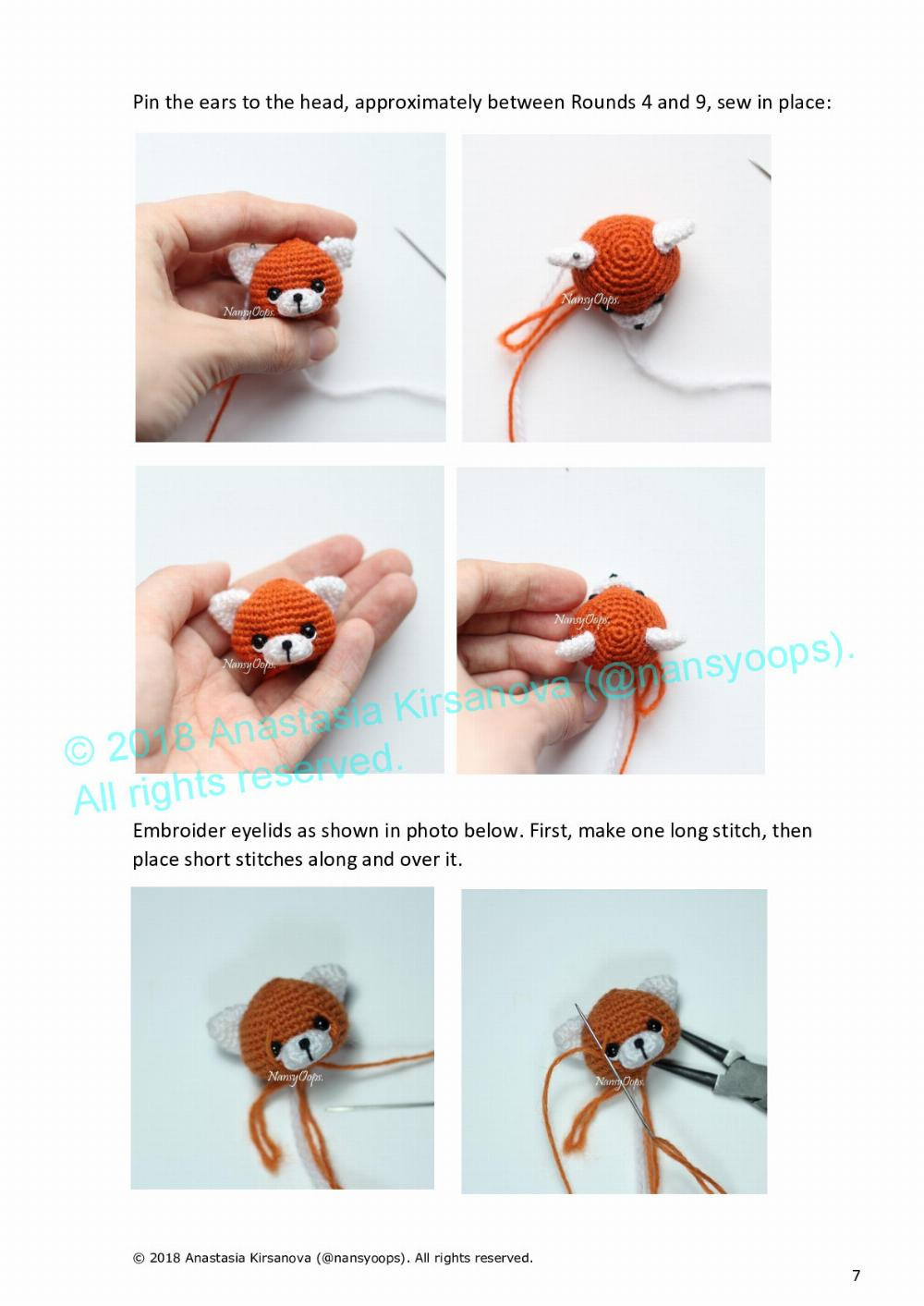 «Red Panda Spunky» Crochet pattern