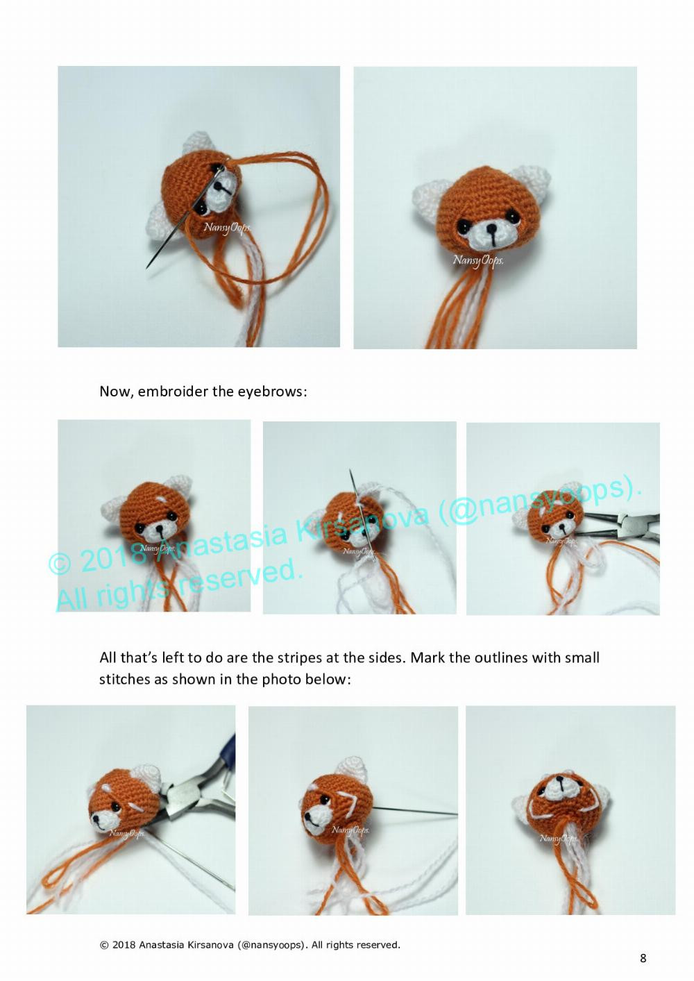 «Red Panda Spunky» Crochet pattern