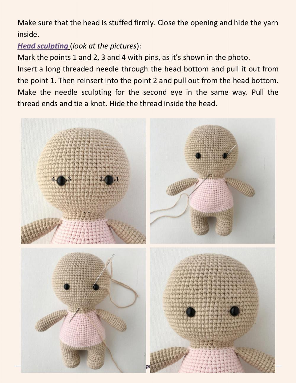 ROSIE THE BALLERINA BEAR Crochet toy pattern