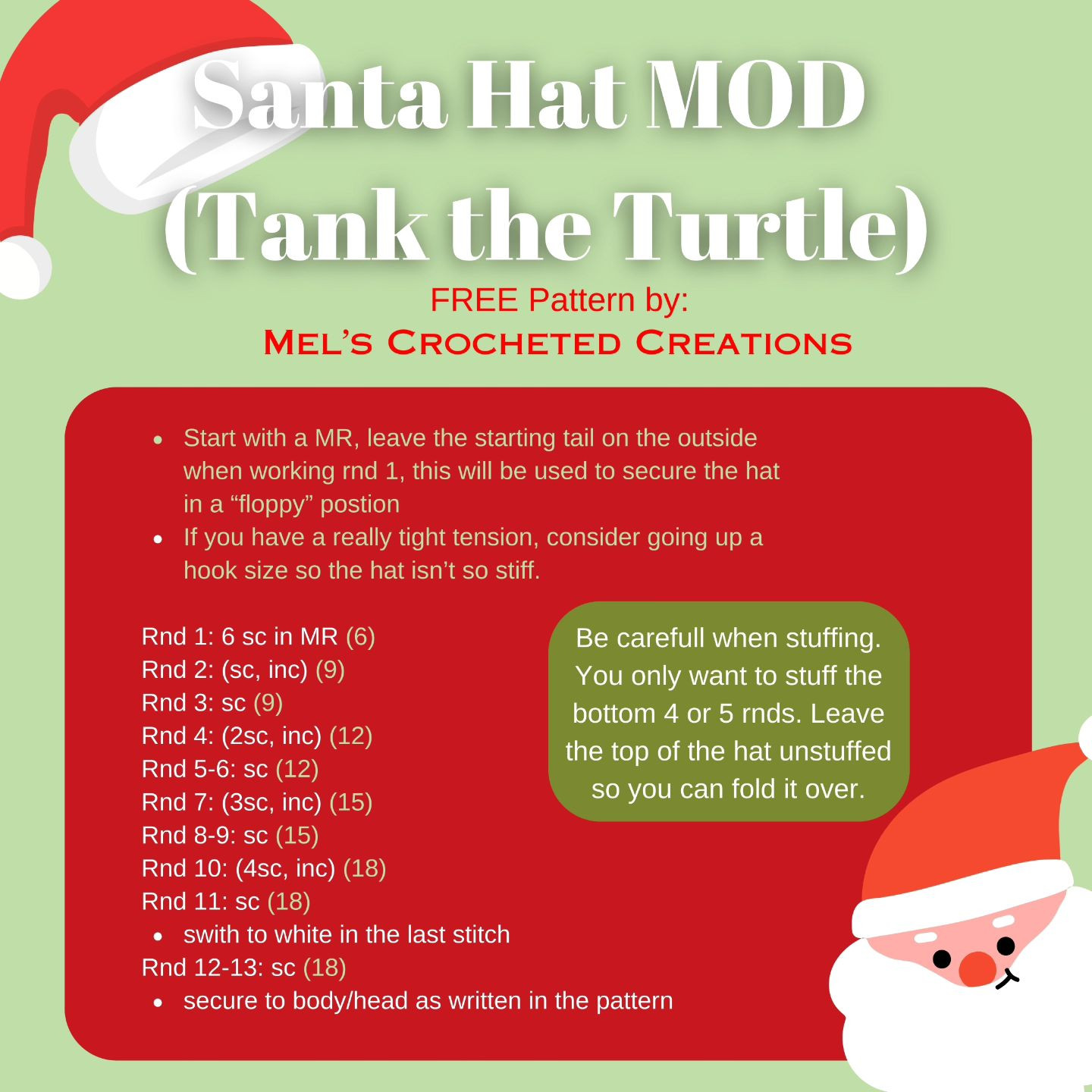 SANTA HAT MOD for Tank the Turtle.