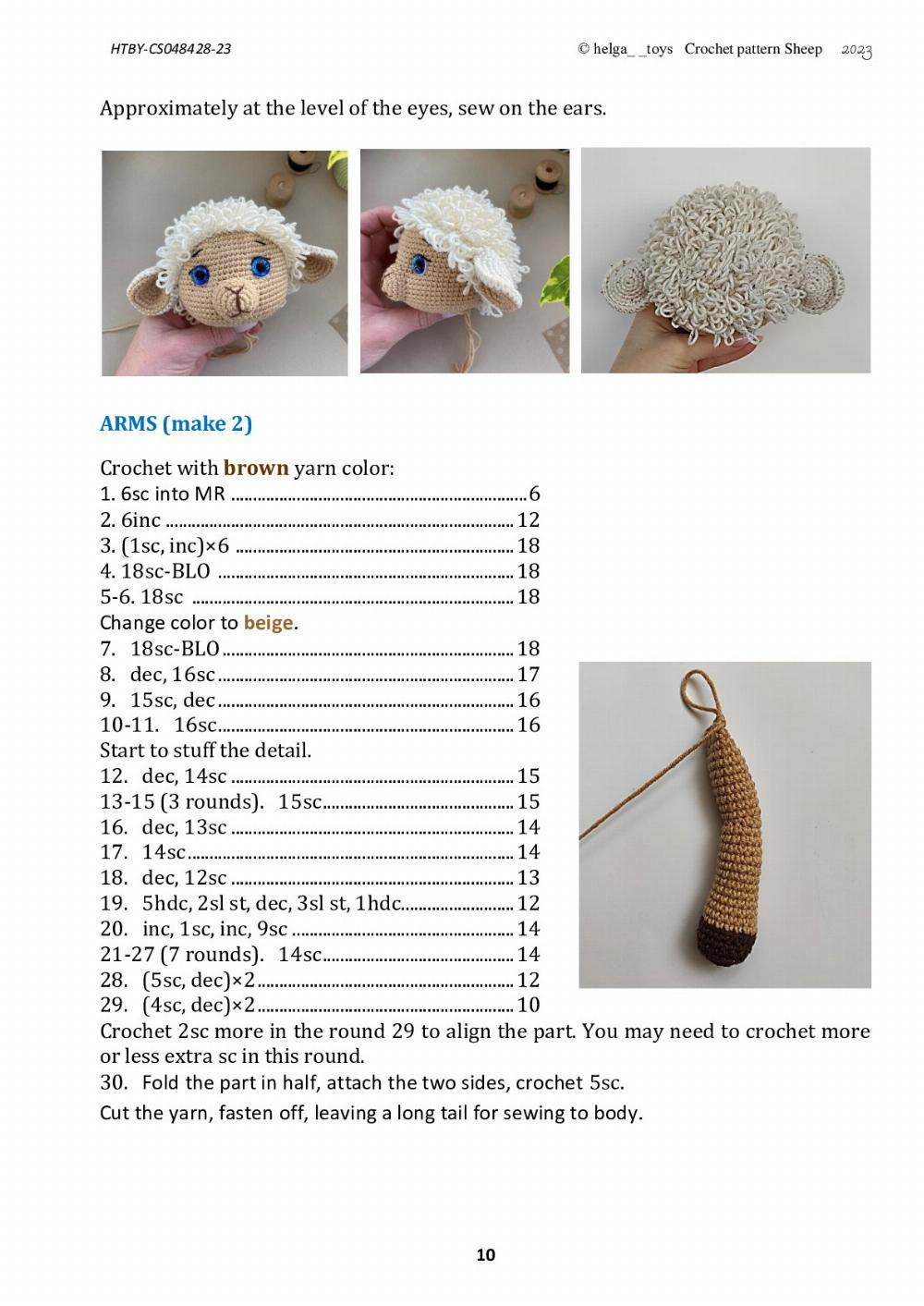 Sheep Crochet pattern Sheep, Crochet pattern for sheep wearing a blue dress