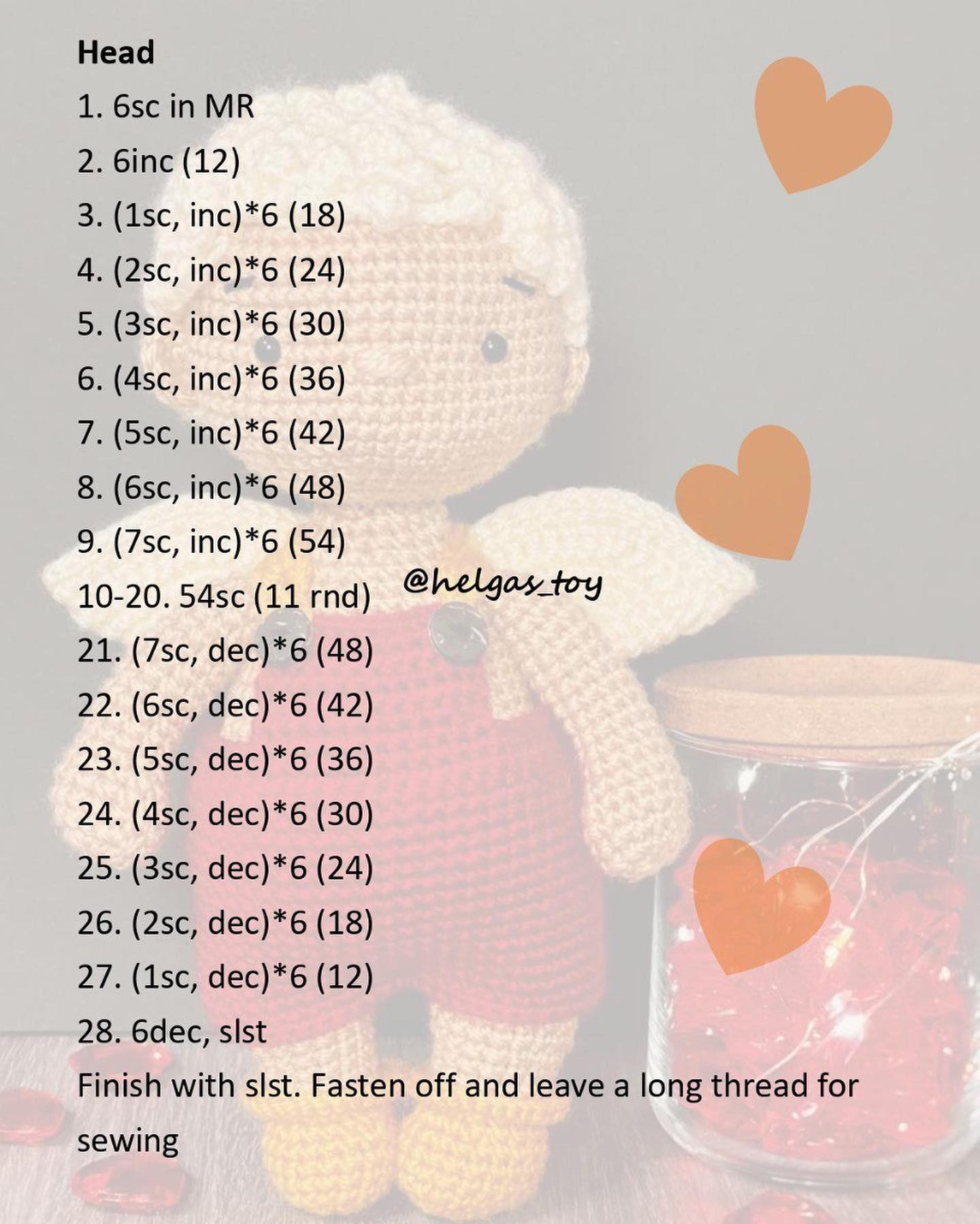 st. valentine free crochet pattern, Cupid crochet pattern