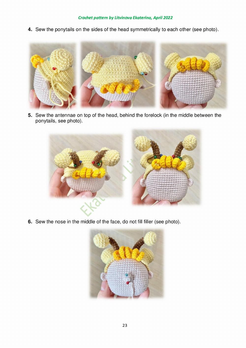 suzy the bee crochet pattern