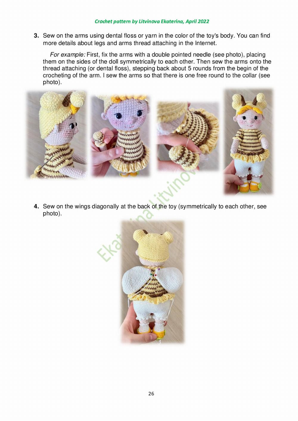 suzy the bee crochet pattern