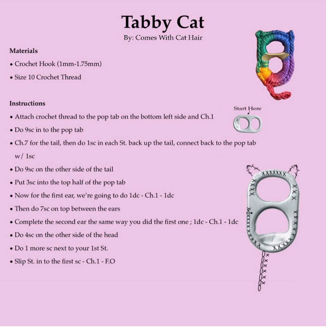 tabby cat pattern