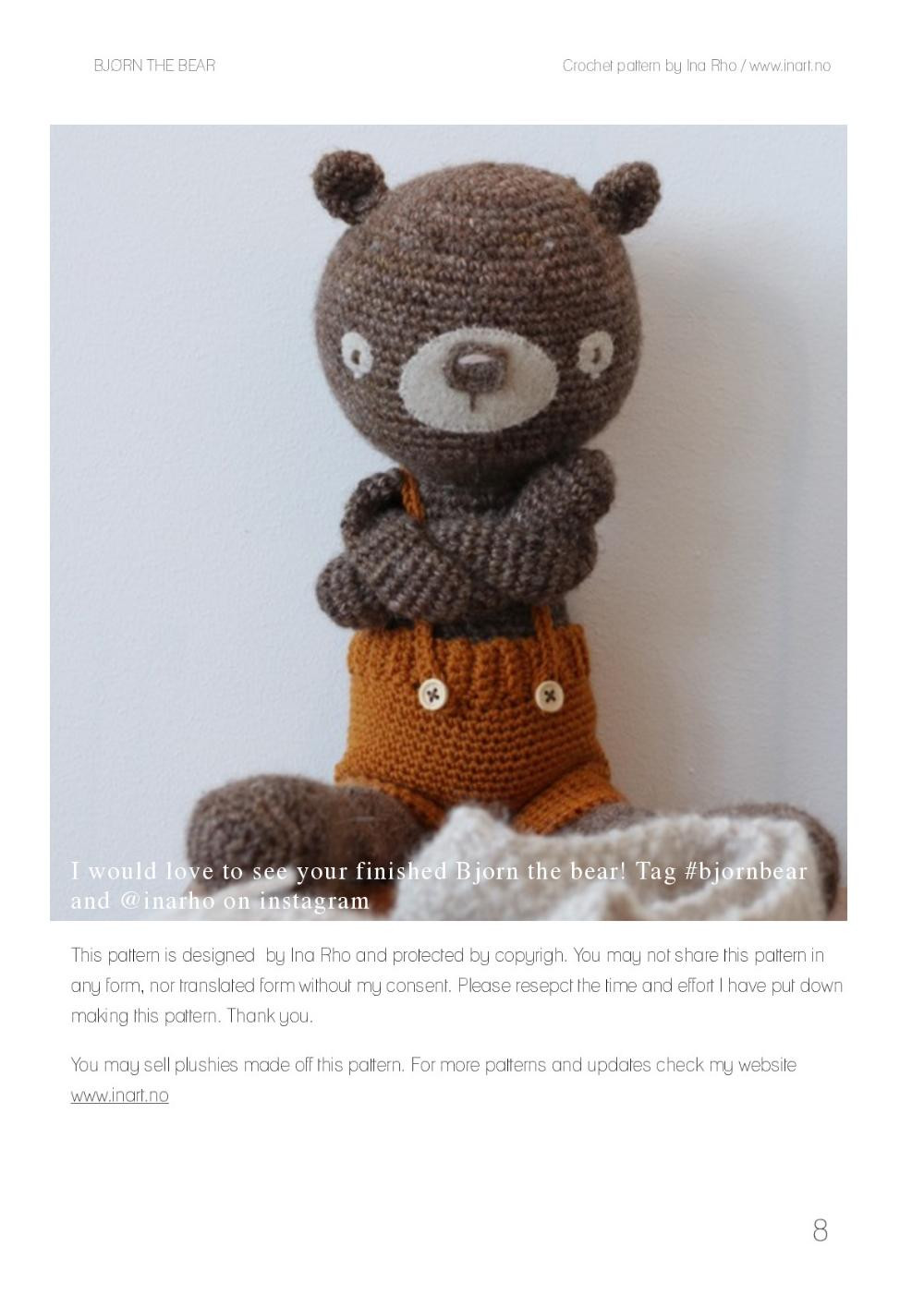 THE BEAR Crochet pattern