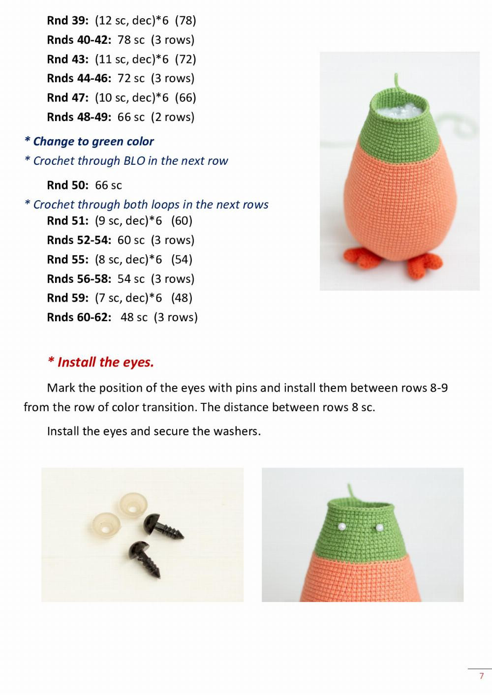 The chicken Crochet pattern