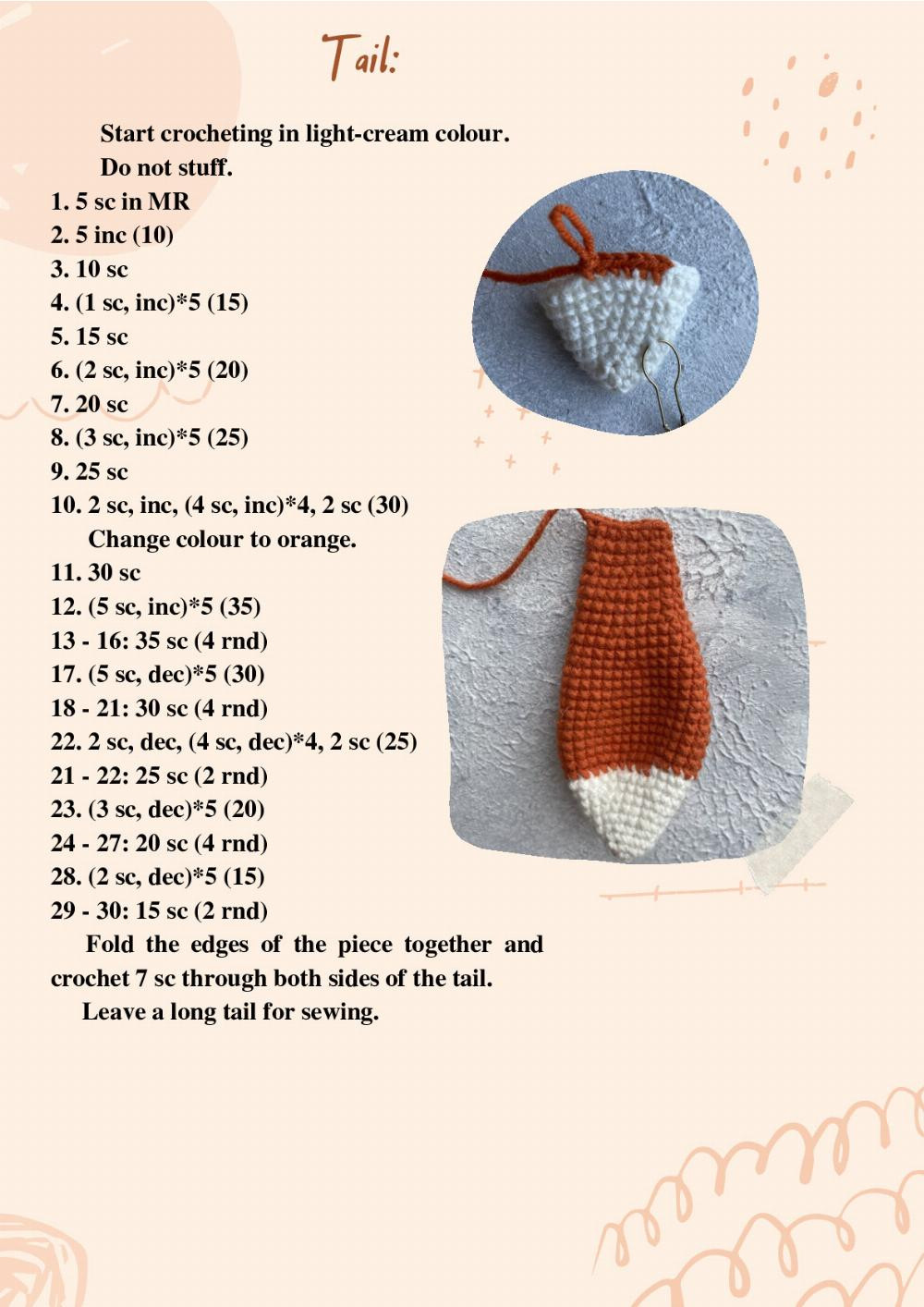 the fox crochet pattern