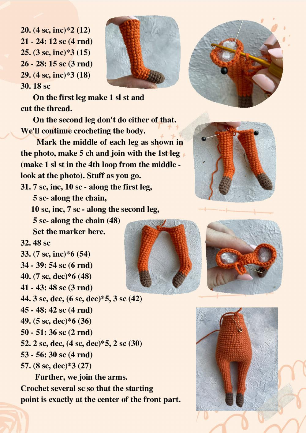 the fox crochet pattern