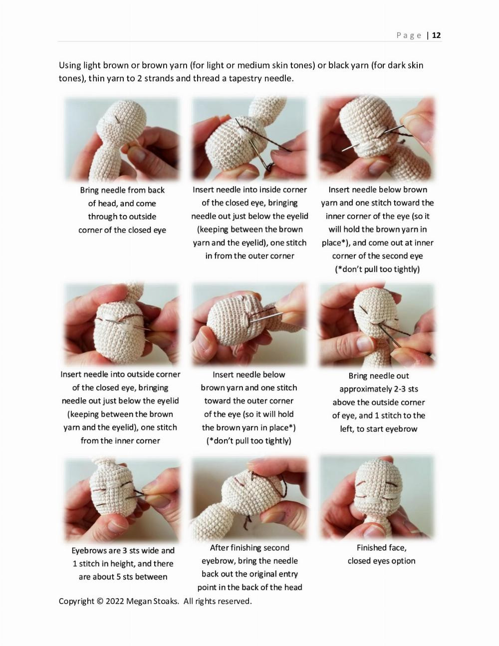 three Sweet Handfuls Mini Baby Doll Crochet Pattern