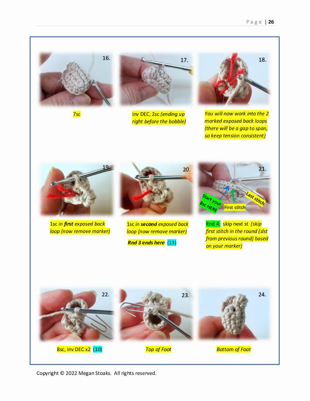 three Sweet Handfuls Mini Baby Doll Crochet Pattern