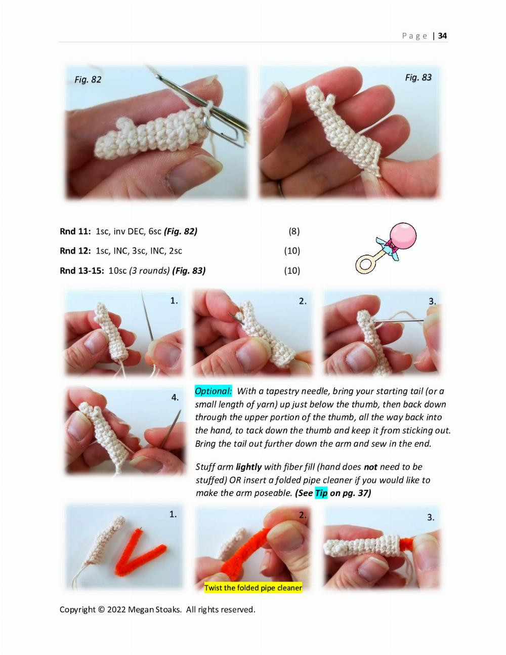 three Sweet Handfuls Mini Baby Doll Crochet Pattern