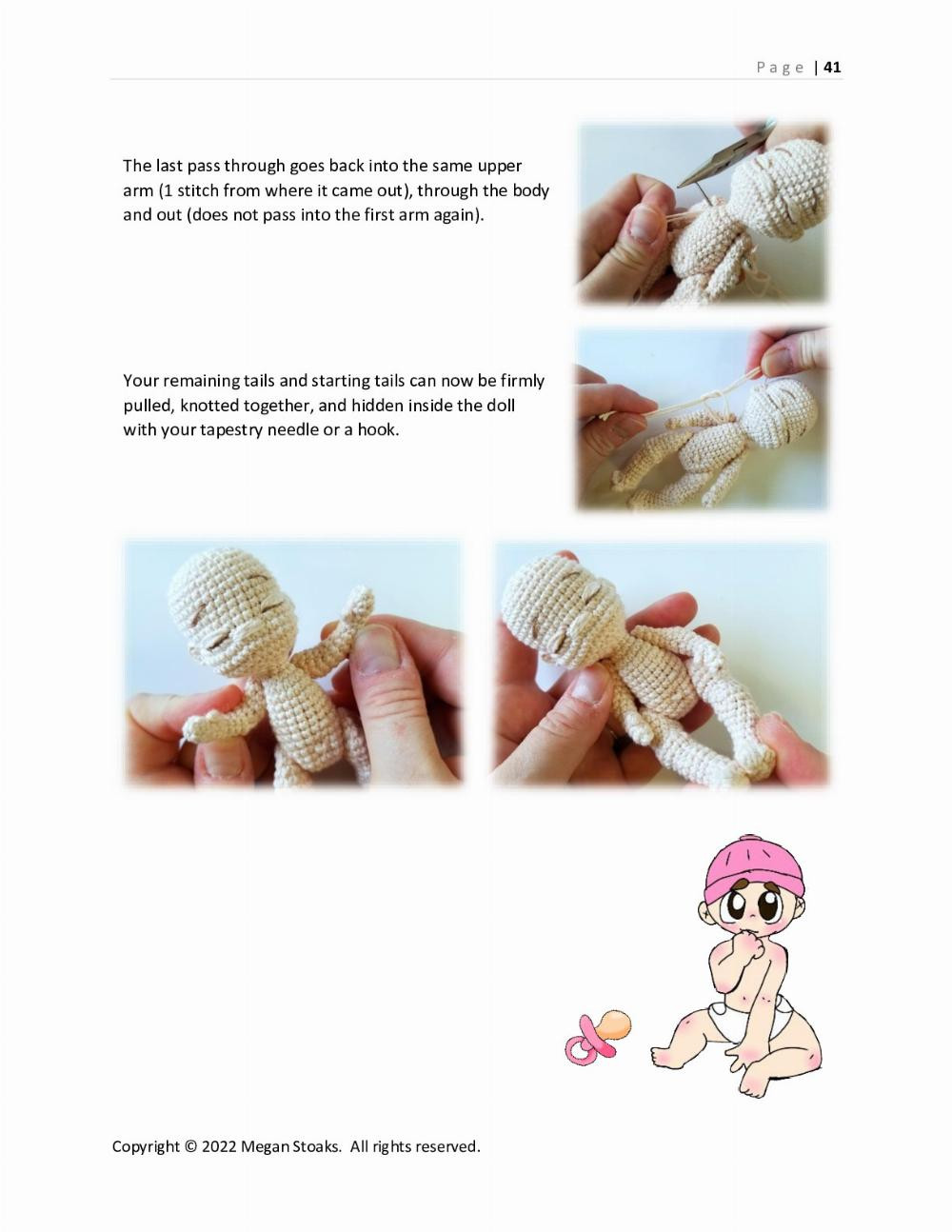 three Sweet Handfuls Mini Baby Doll Crochet Pattern