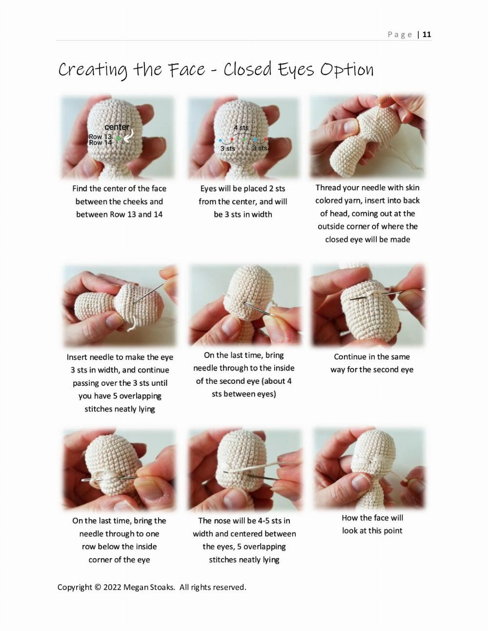 three Sweet Handfuls Mini Baby Doll Crochet Pattern