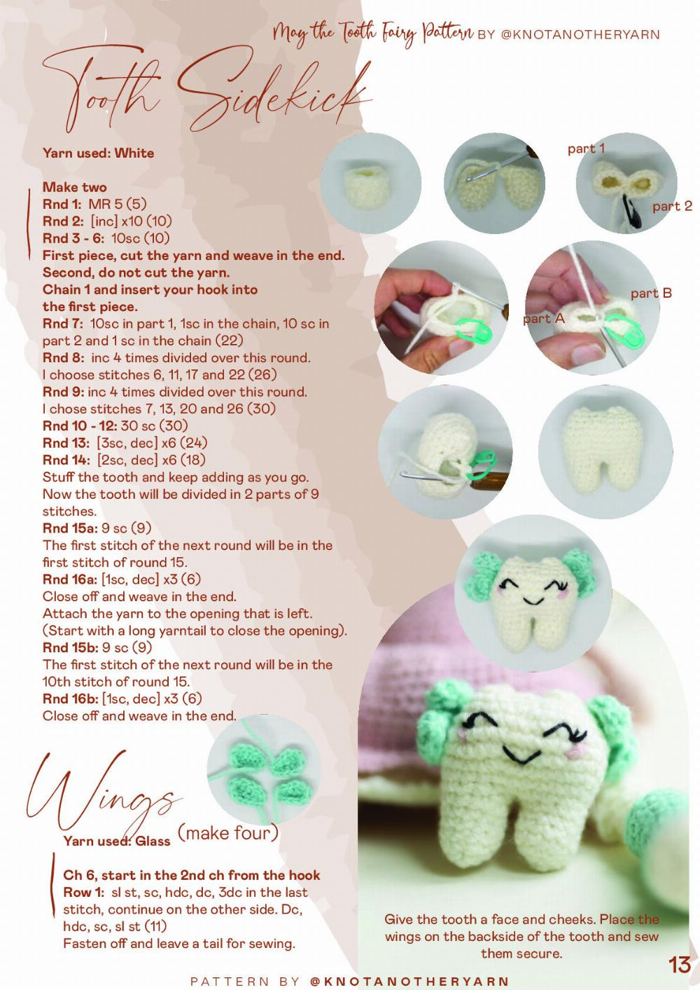 tooth fairy crochet pattern