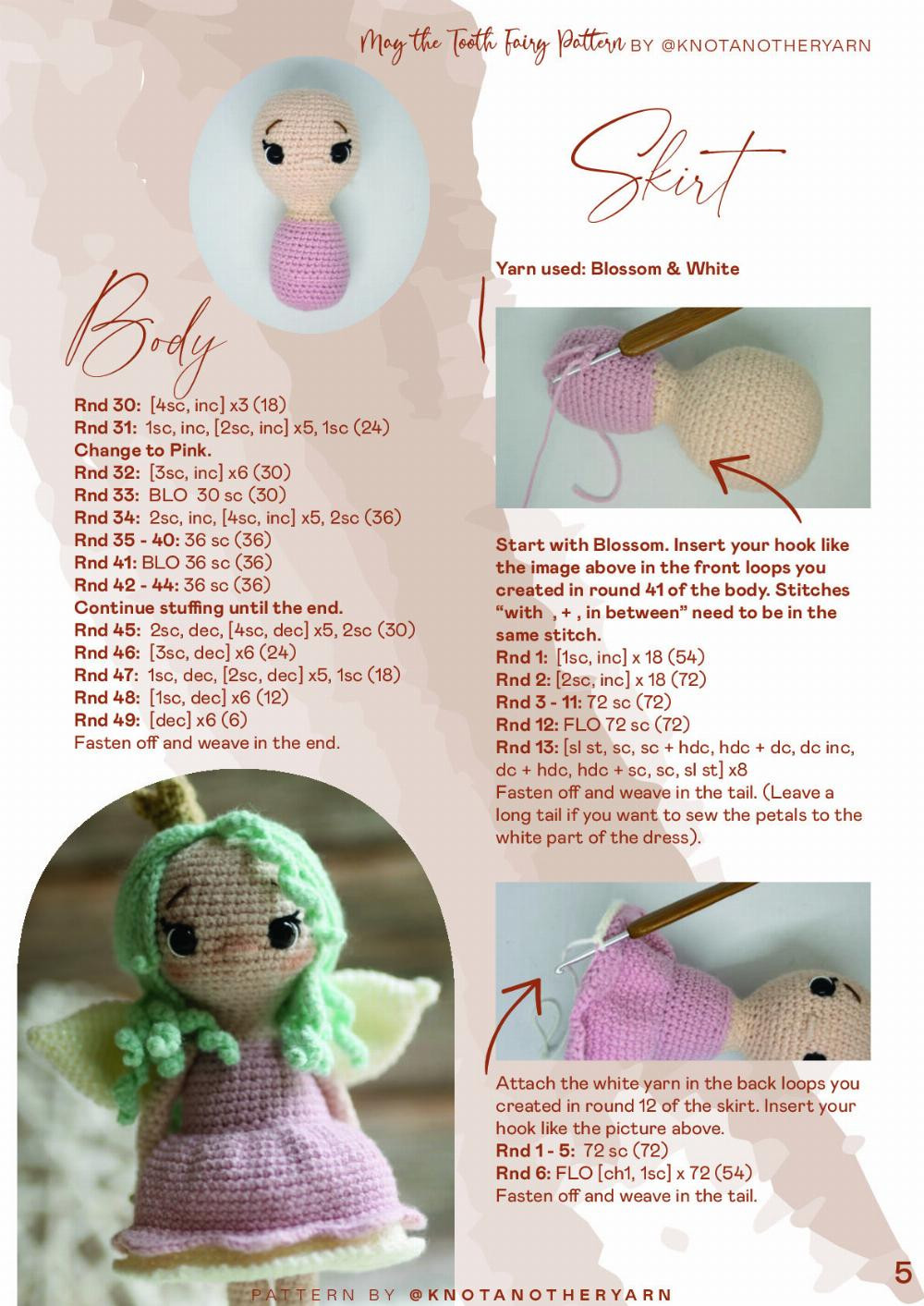 tooth fairy crochet pattern