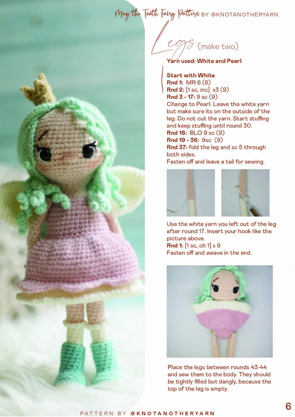 tooth fairy crochet pattern