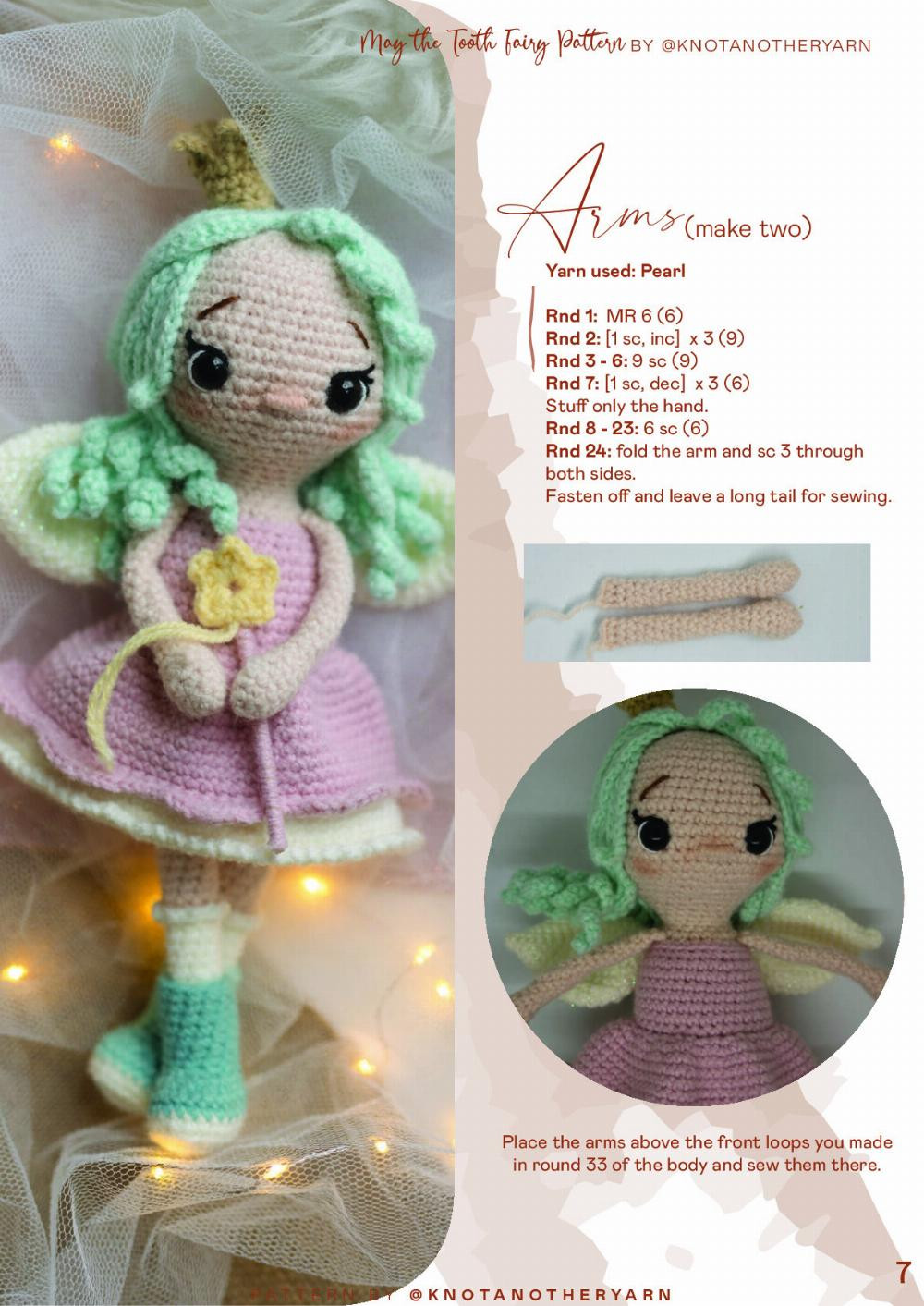 tooth fairy crochet pattern