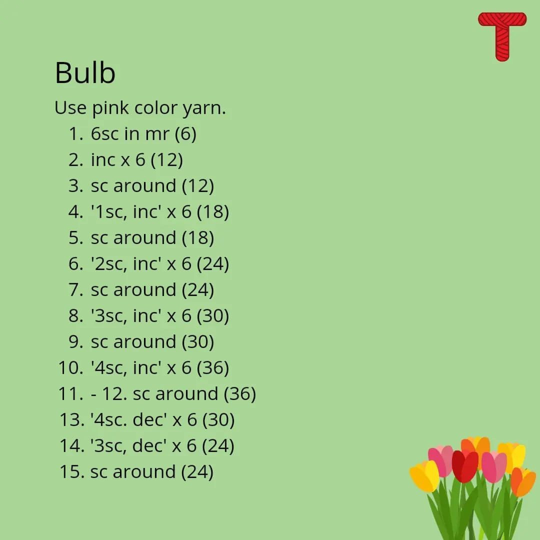 tulip free pattern