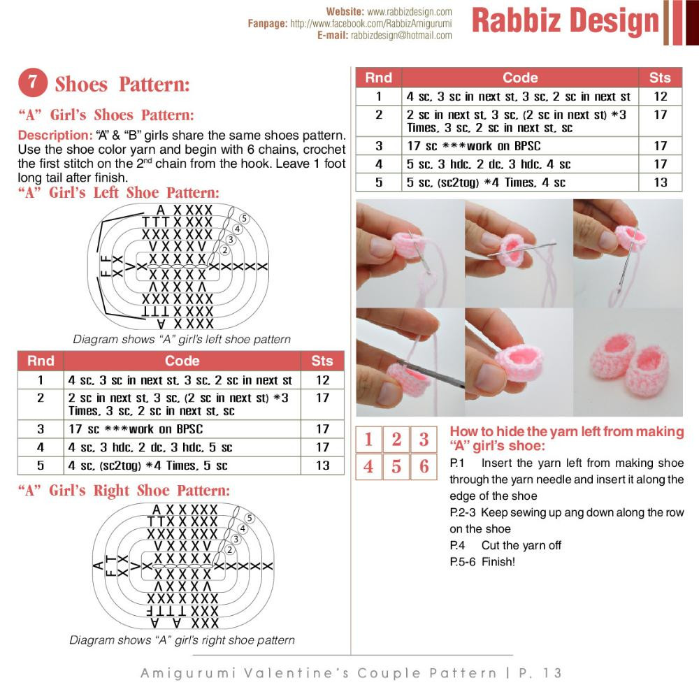 valentine's couple crochet pattern