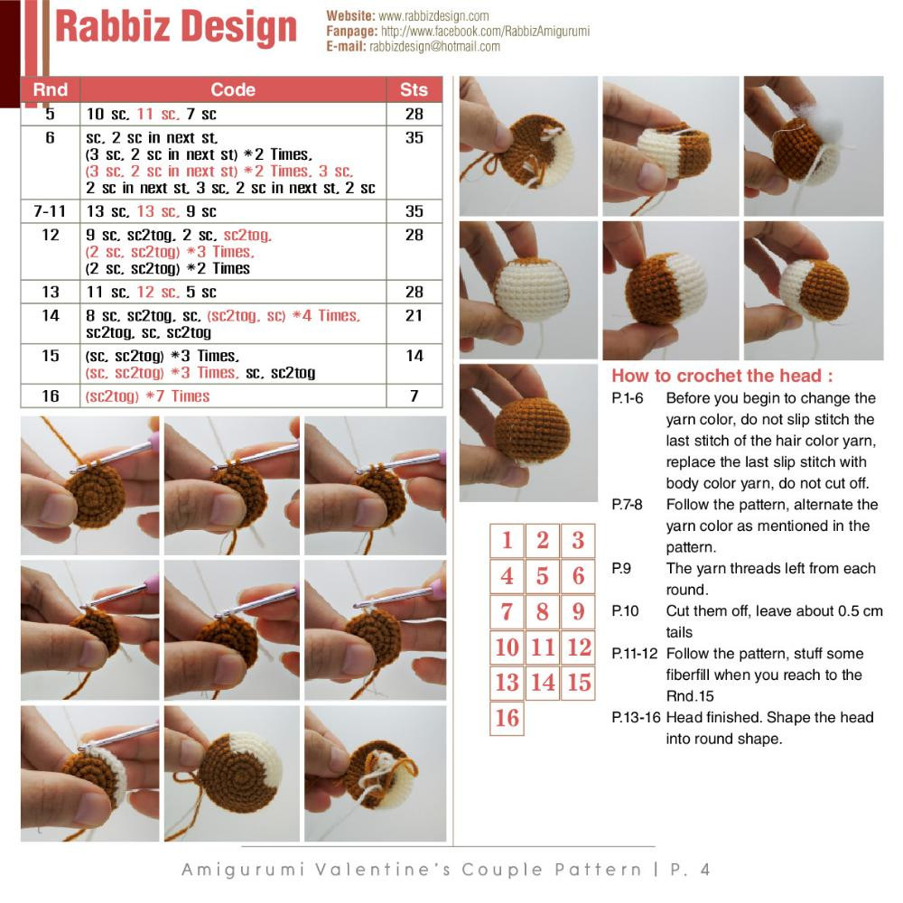 valentine's couple crochet pattern