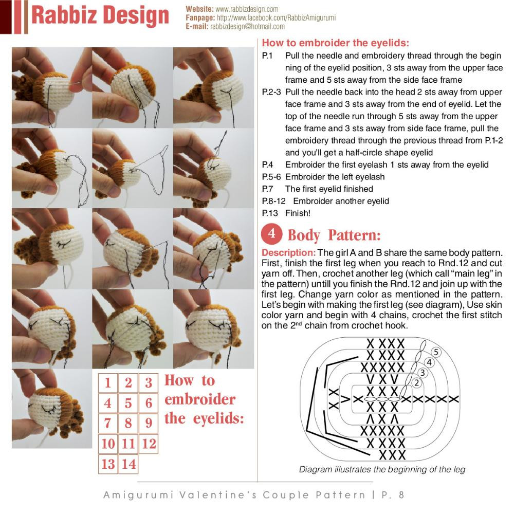 valentine's couple crochet pattern