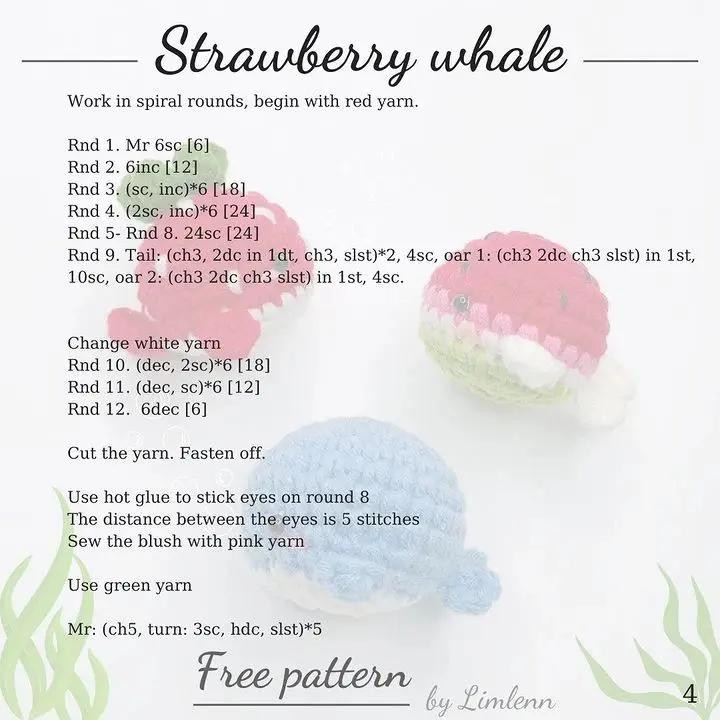 whale free pattern