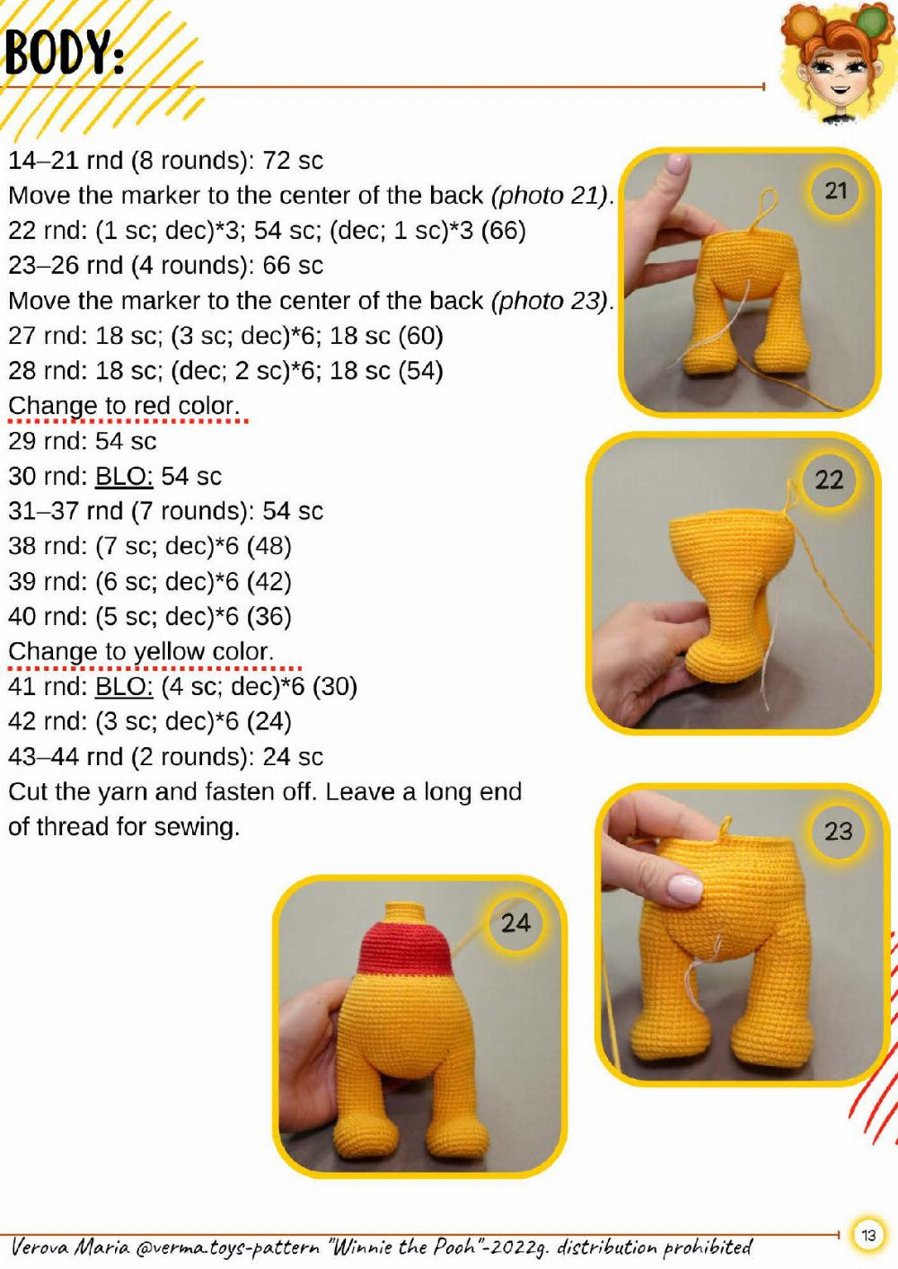 winnie the pooh crochet pattern