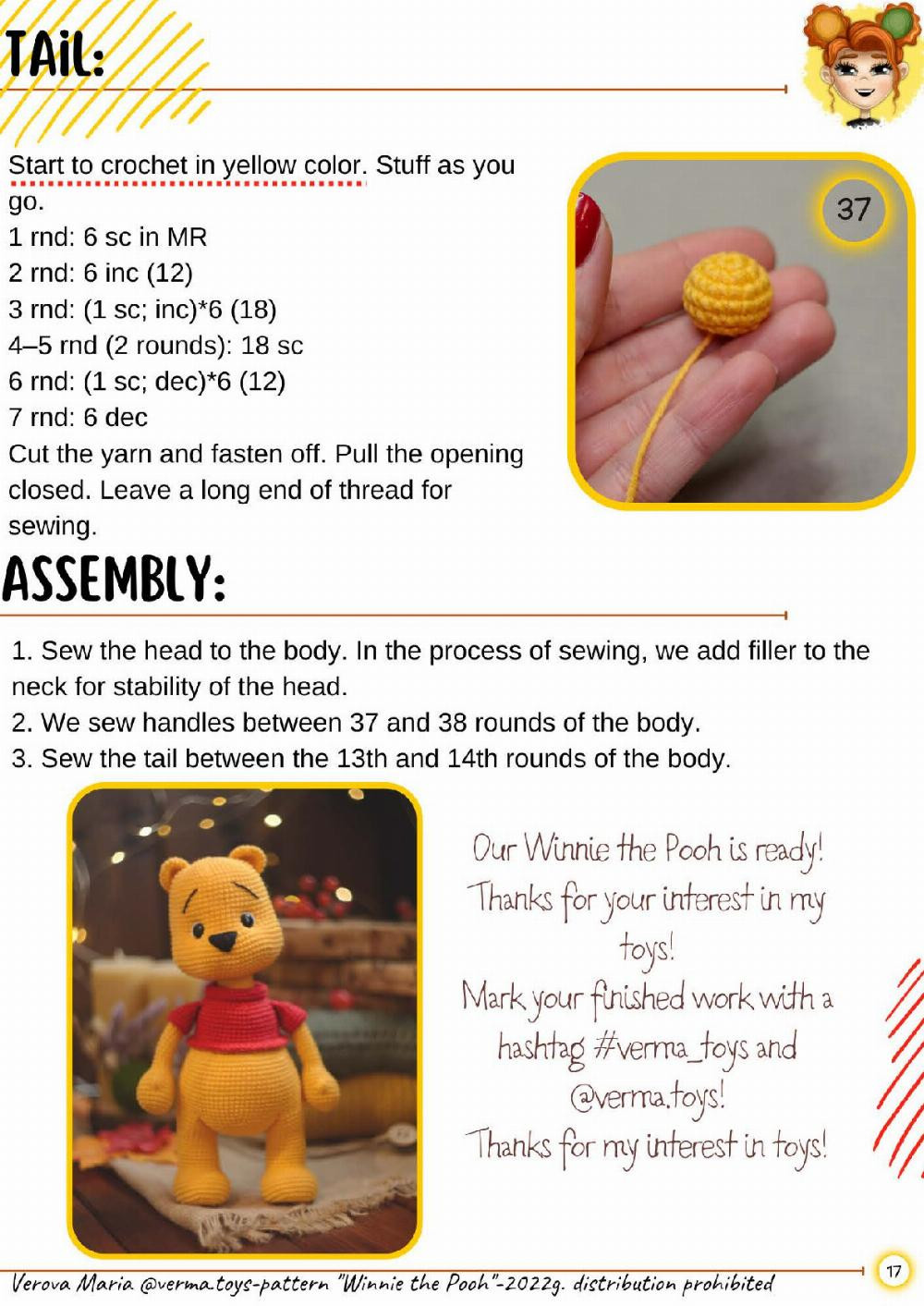 winnie the pooh crochet pattern