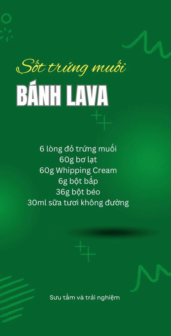 4 công thức sốt trứng muối, bánh lava, kim sa, hải sản, thịt nướng,