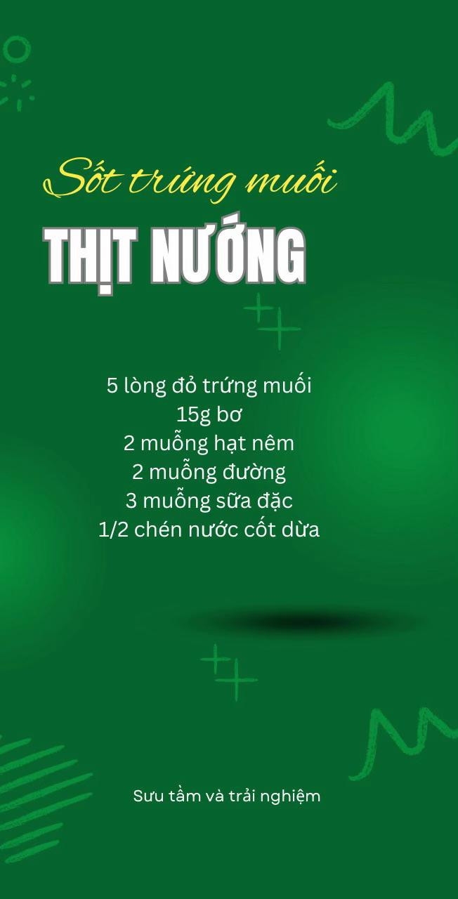 4 công thức sốt trứng muối, bánh lava, kim sa, hải sản, thịt nướng,