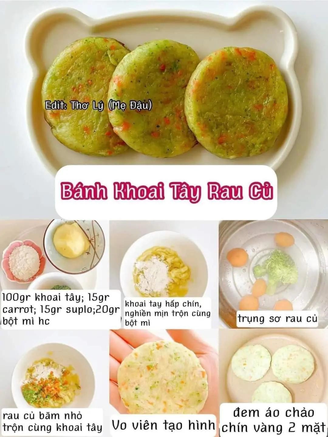 9 cách làm món chả thơm ngon: Chả tôm rong biển, chả gà rau củ, chả gà bí ngòi, bánh khoai tây chiên trứng, chả nấm ức gà, bánh khoai tây rau củ, chả bò ngô ngọt, chả heo rau củ, bánh khoai lang nước.