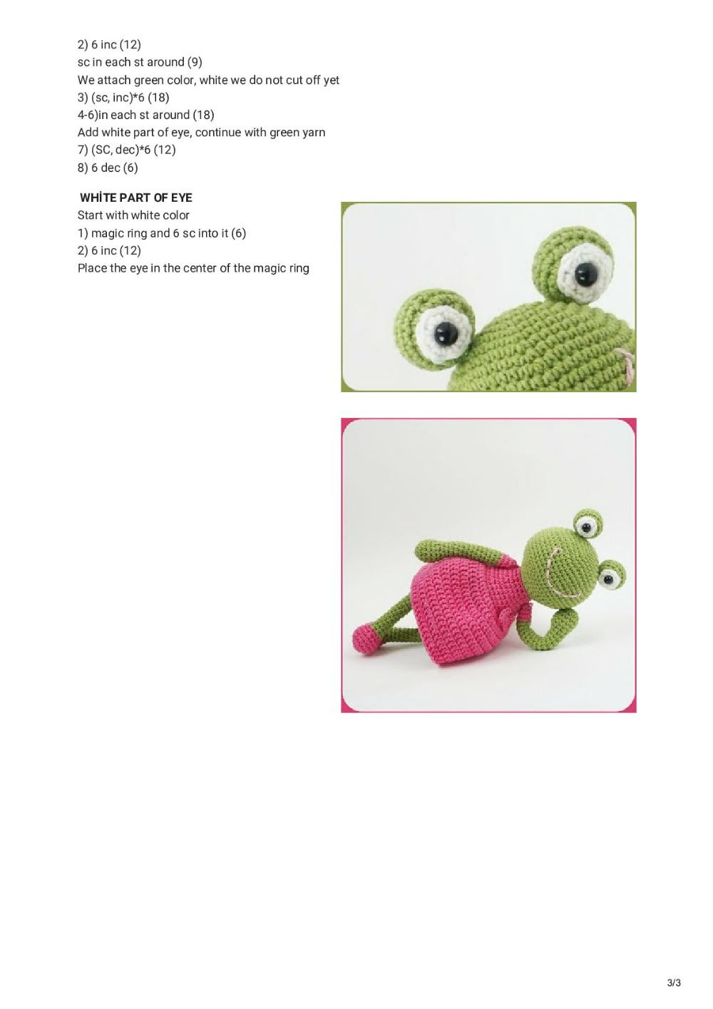 Amigurumi Frog