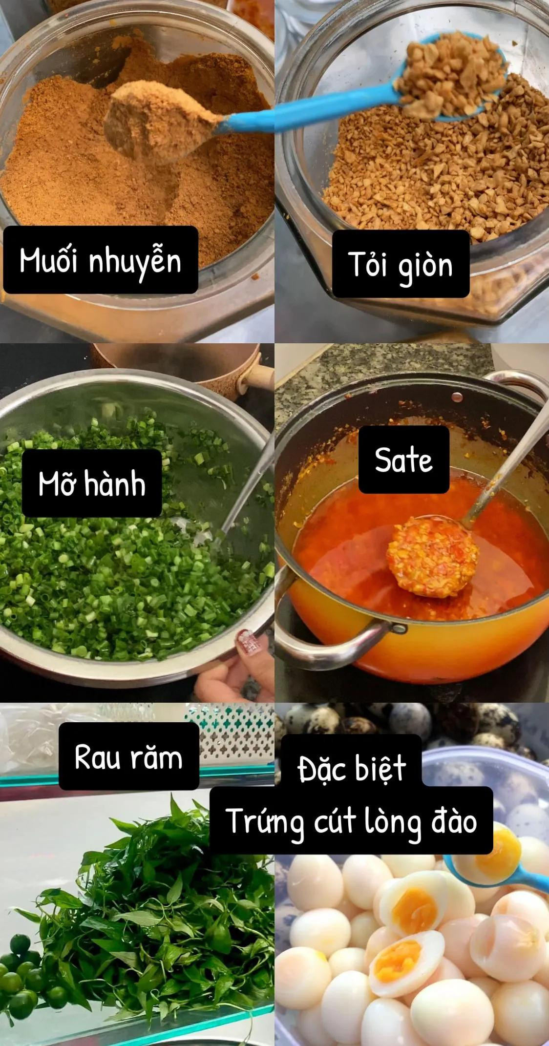 bánh tráng trộn trứng cút lòng đào