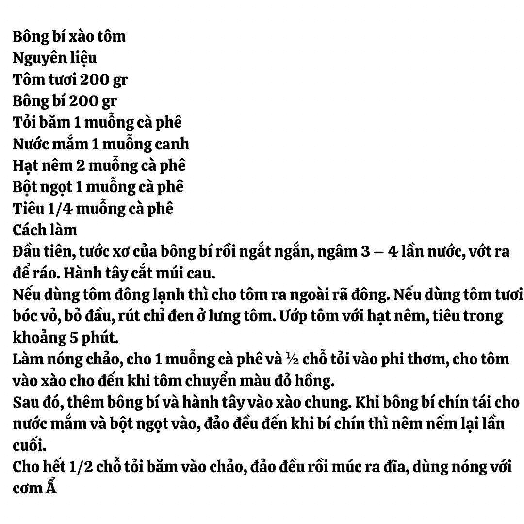 bông bí xào tôm, thịt bò xào hoa thiên lý, cải ngồng xào thịt bò, rau khoai lang xào tỏi,