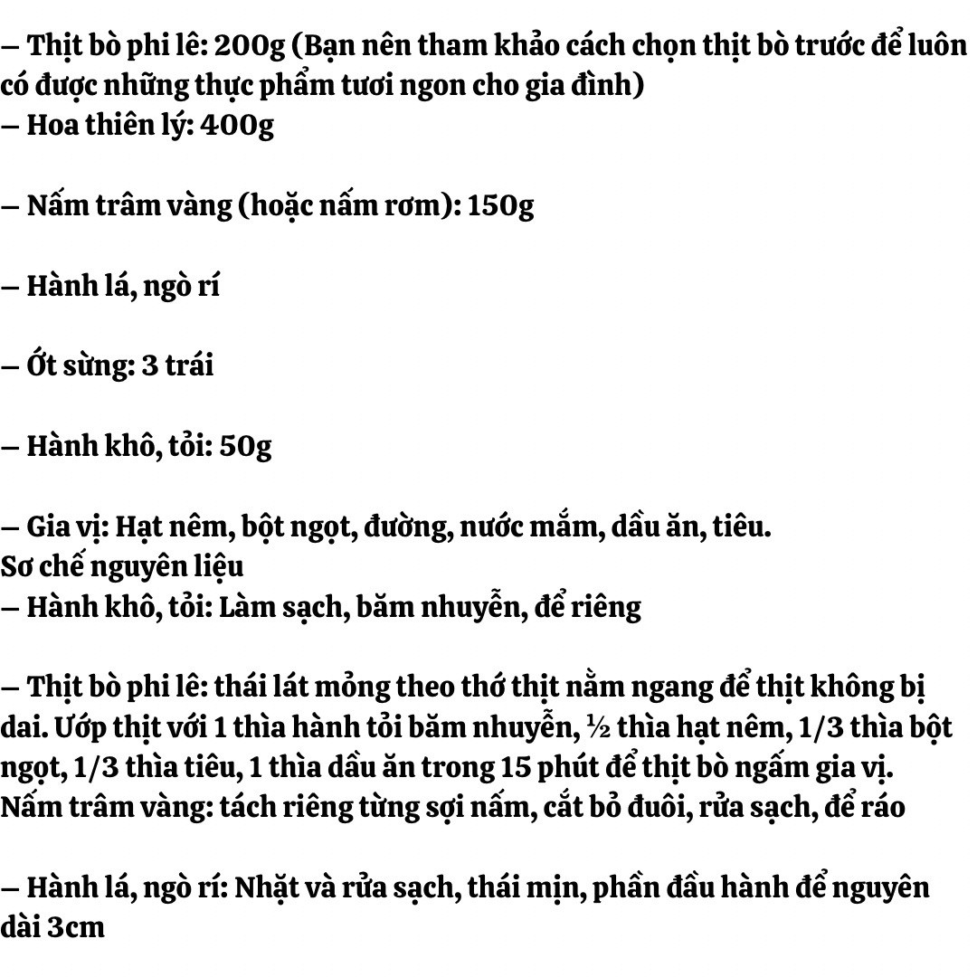 bông bí xào tôm, thịt bò xào hoa thiên lý, cải ngồng xào thịt bò, rau khoai lang xào tỏi,