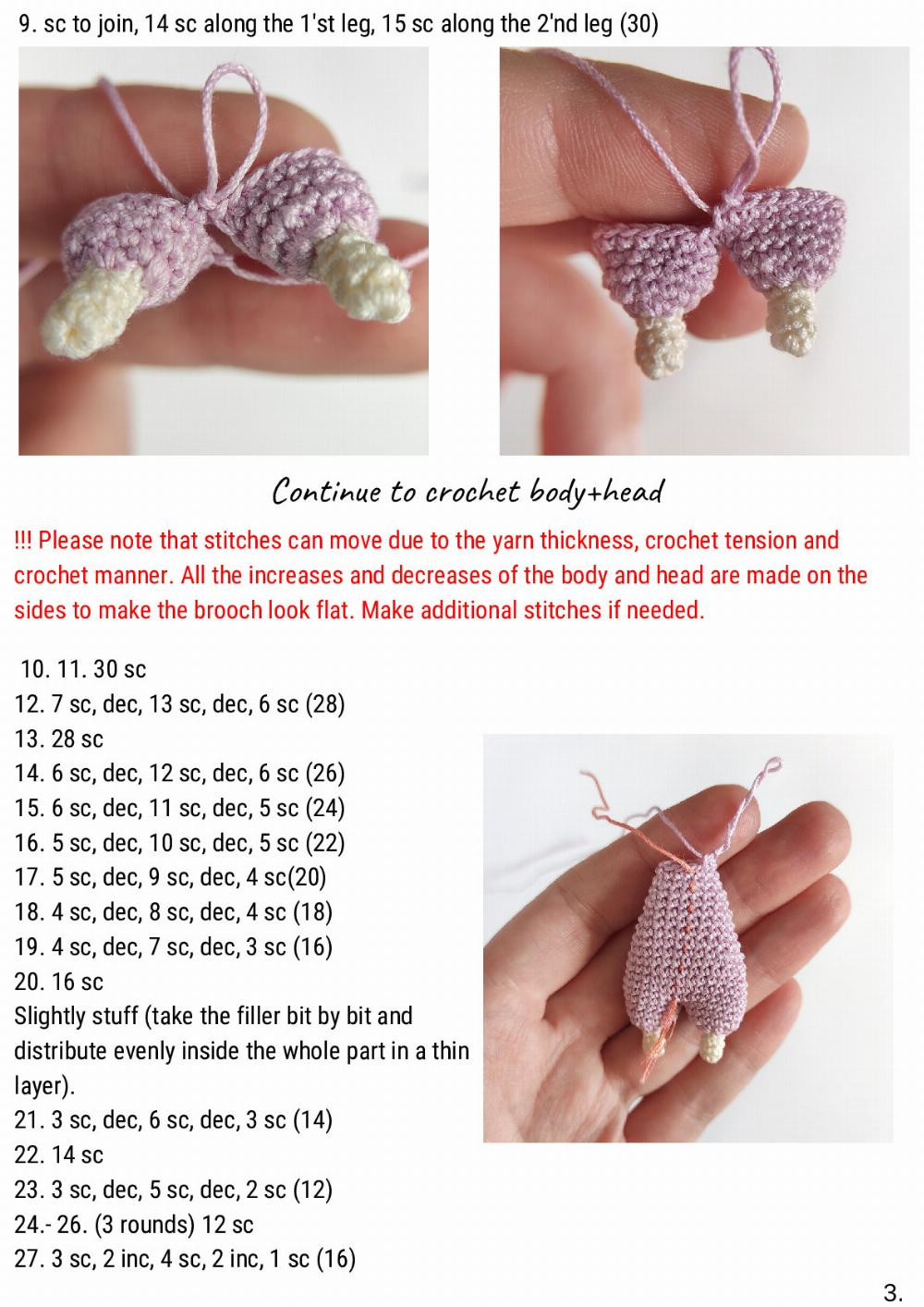 Busy Llama” brooch crochet pattern