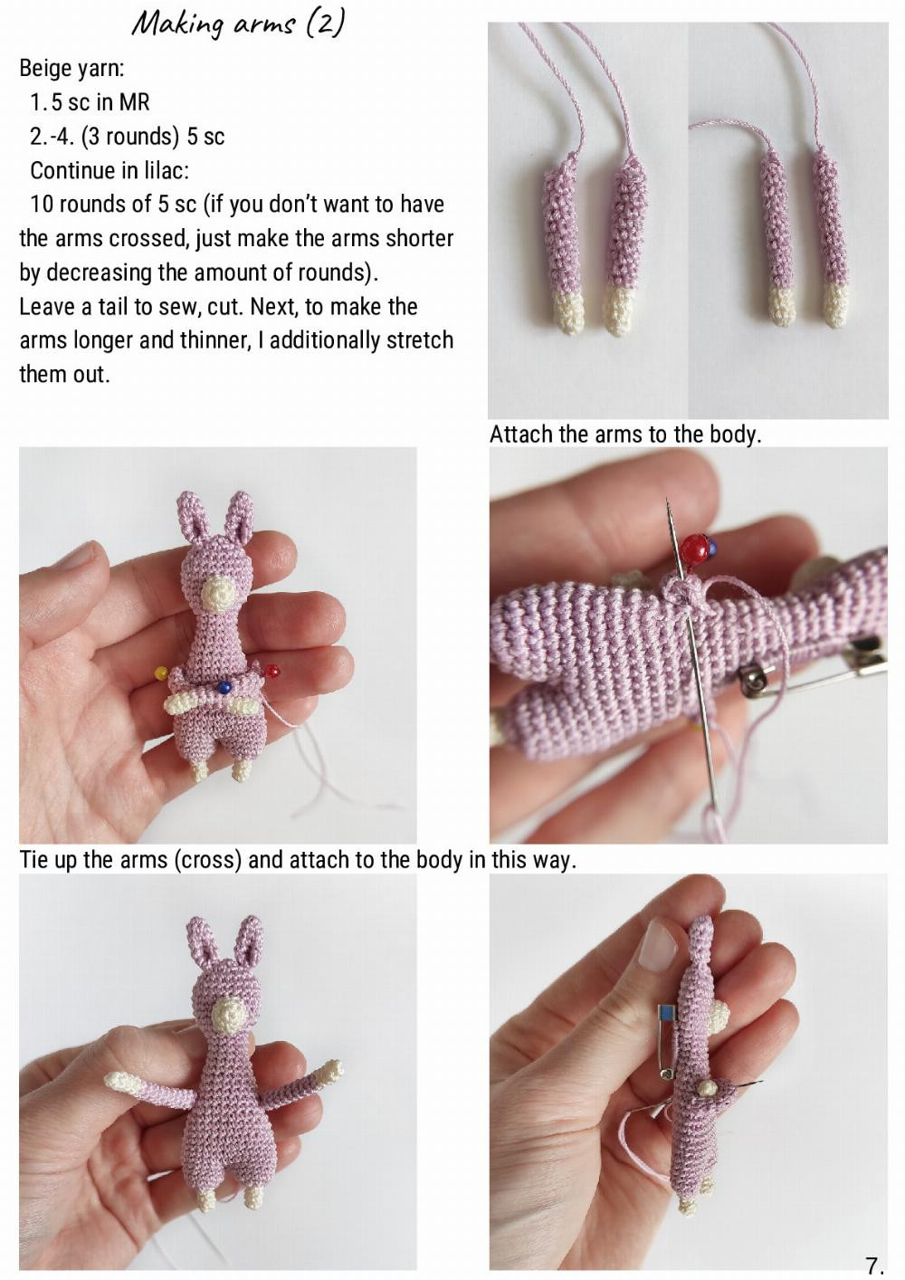 Busy Llama” brooch crochet pattern