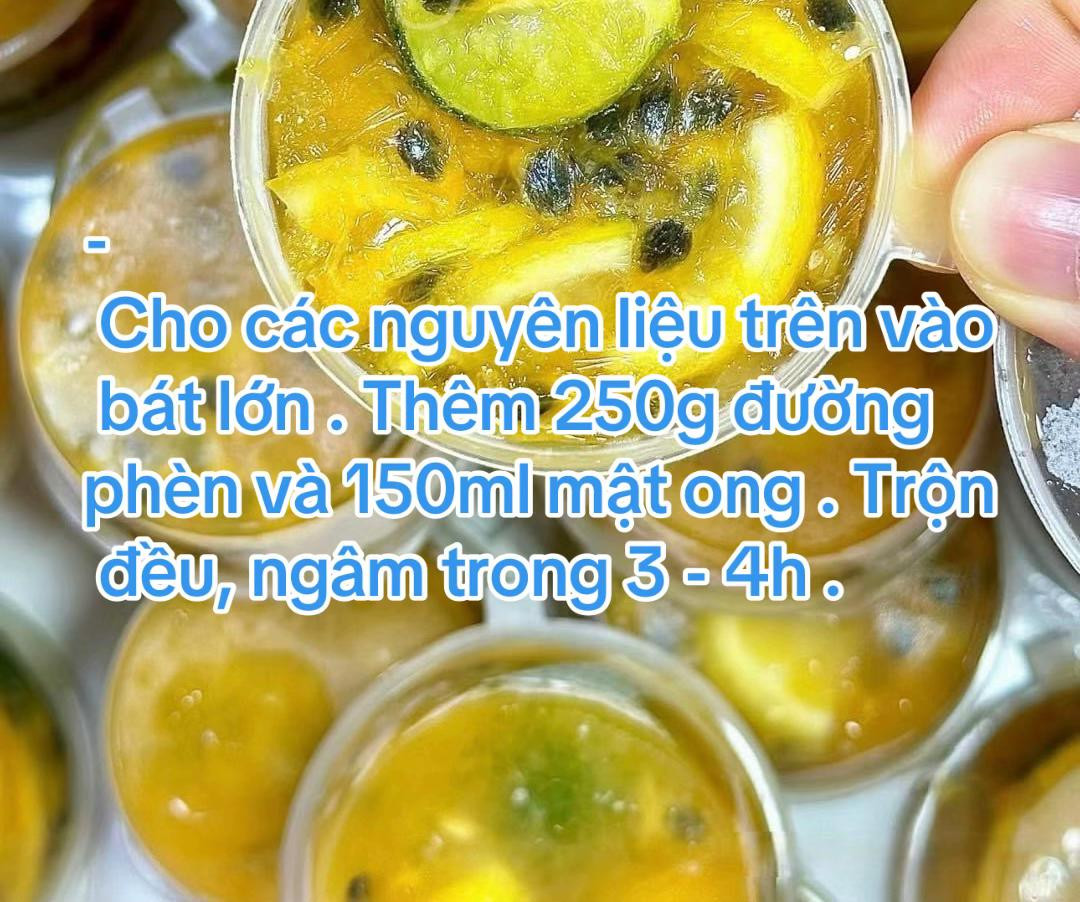 CÁCH LÀM CHANH DÂY MẬT ONG TẠI NHÀ