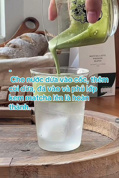 CÁCH LÀM NƯỚC DỪA MATCHA SIÊU NGON HOT HIT TẠI NHÀ