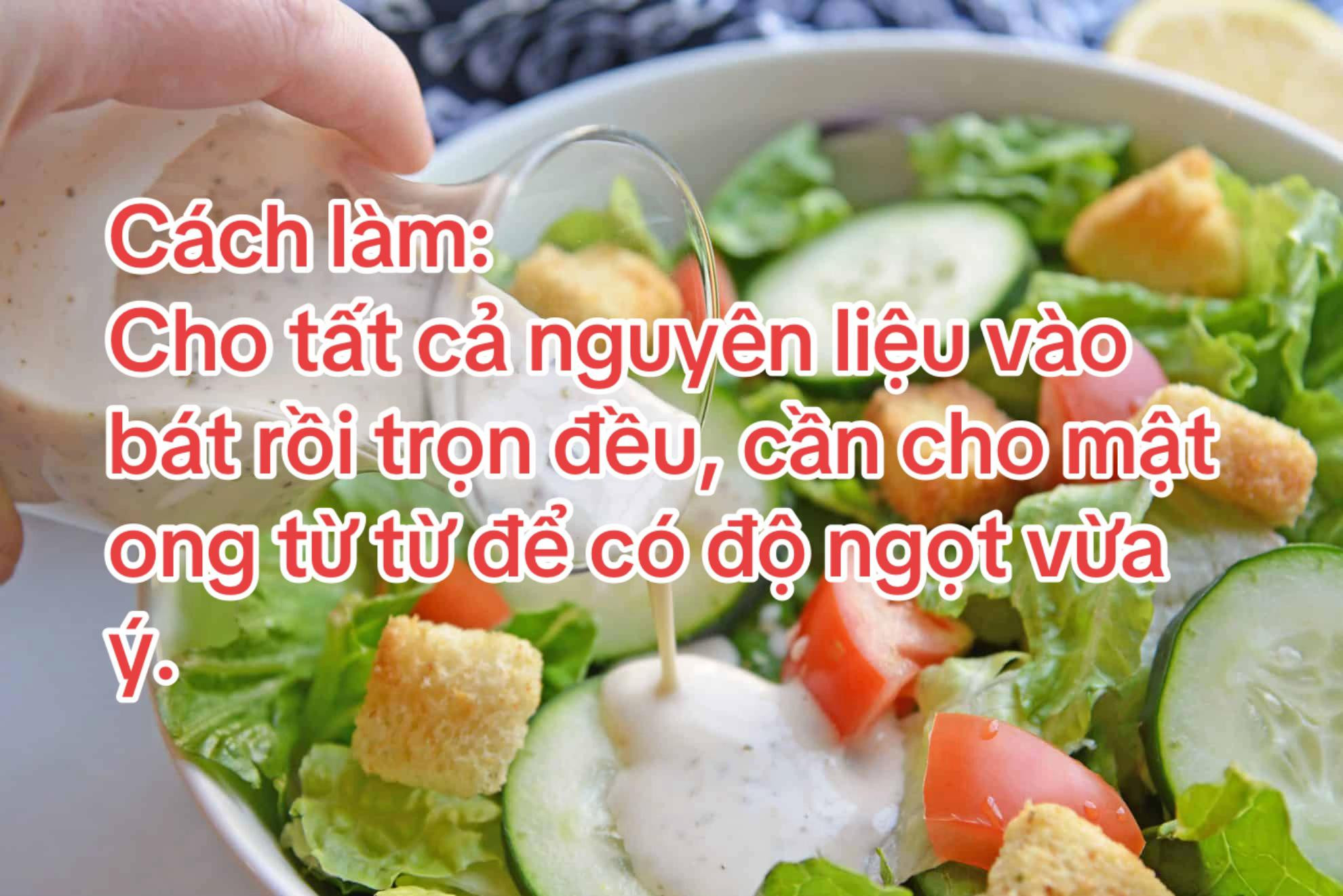 CÁCH LÀM SỐT SALAD SỮA CHUA SIÊU HEALTHY ĐƠN GIẢN TẠI NHÀ